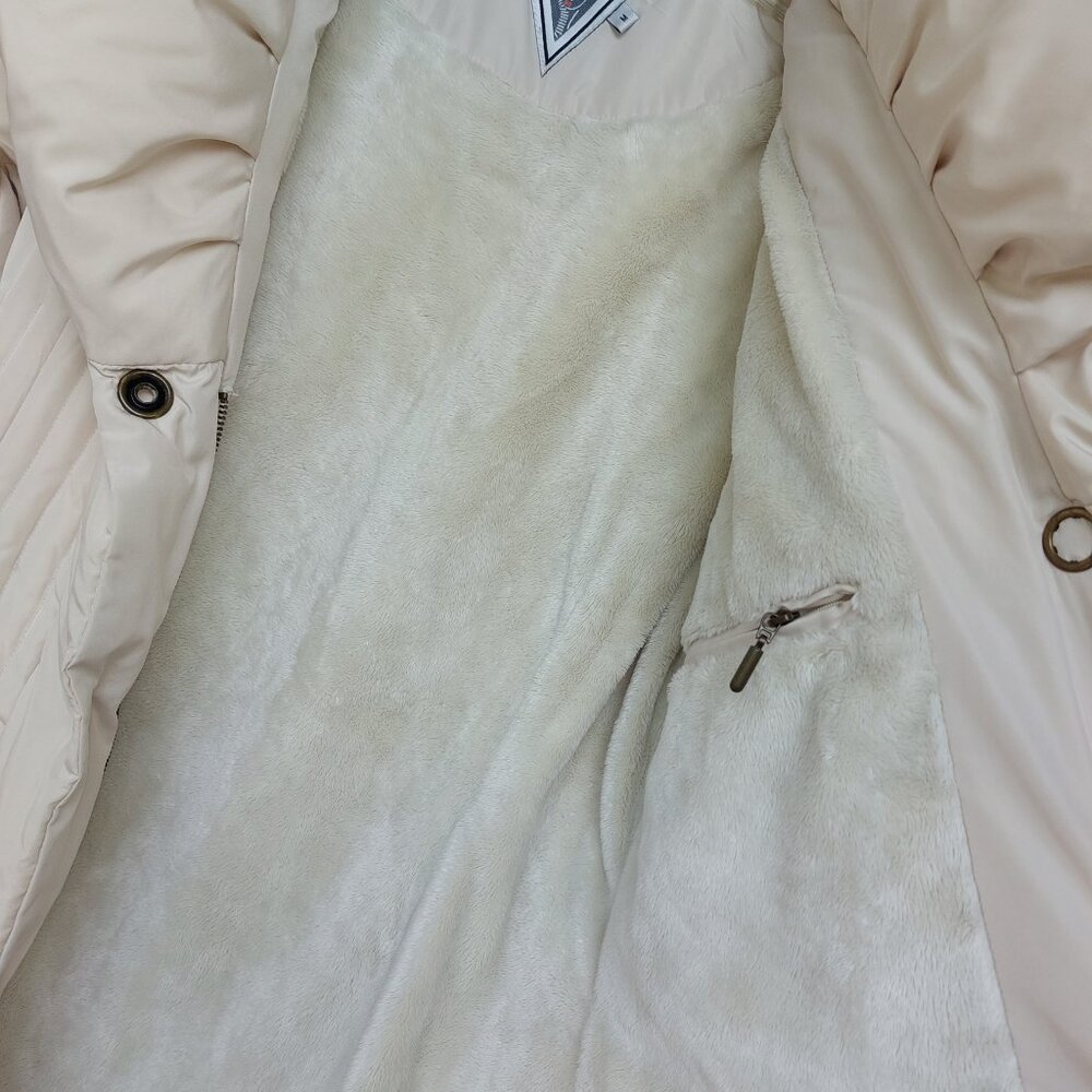 Marvin Richards Cream Down Puffer Coat - Picture 6 of 7